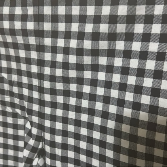 🌺VICTORIA BECKHAM for Target Gingham Crop Cotton Pants in Black/White Size 10🌺 - Picture 6 of 9